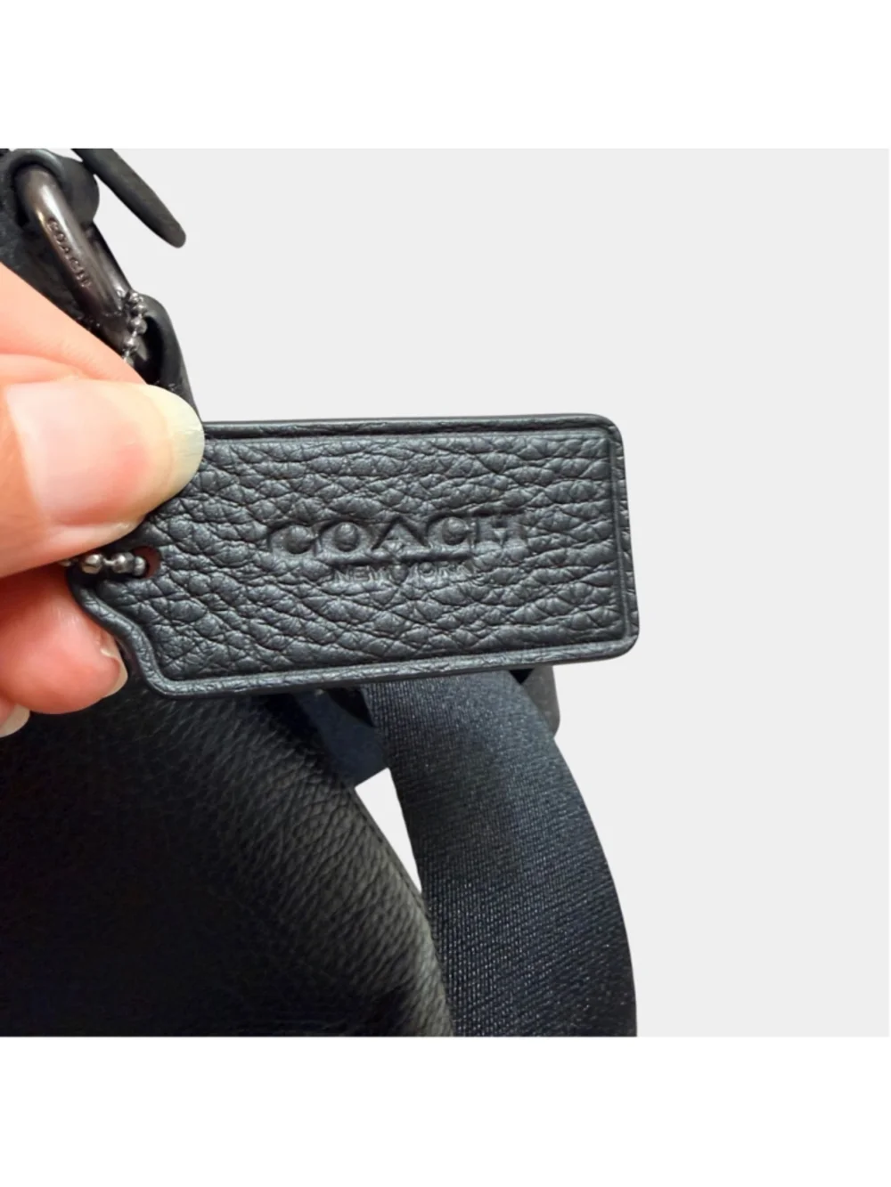 Coach Houston Flight Smooth Leather Crossbody Messenger Bag Black Unisex NWT - Picture 5 of 16